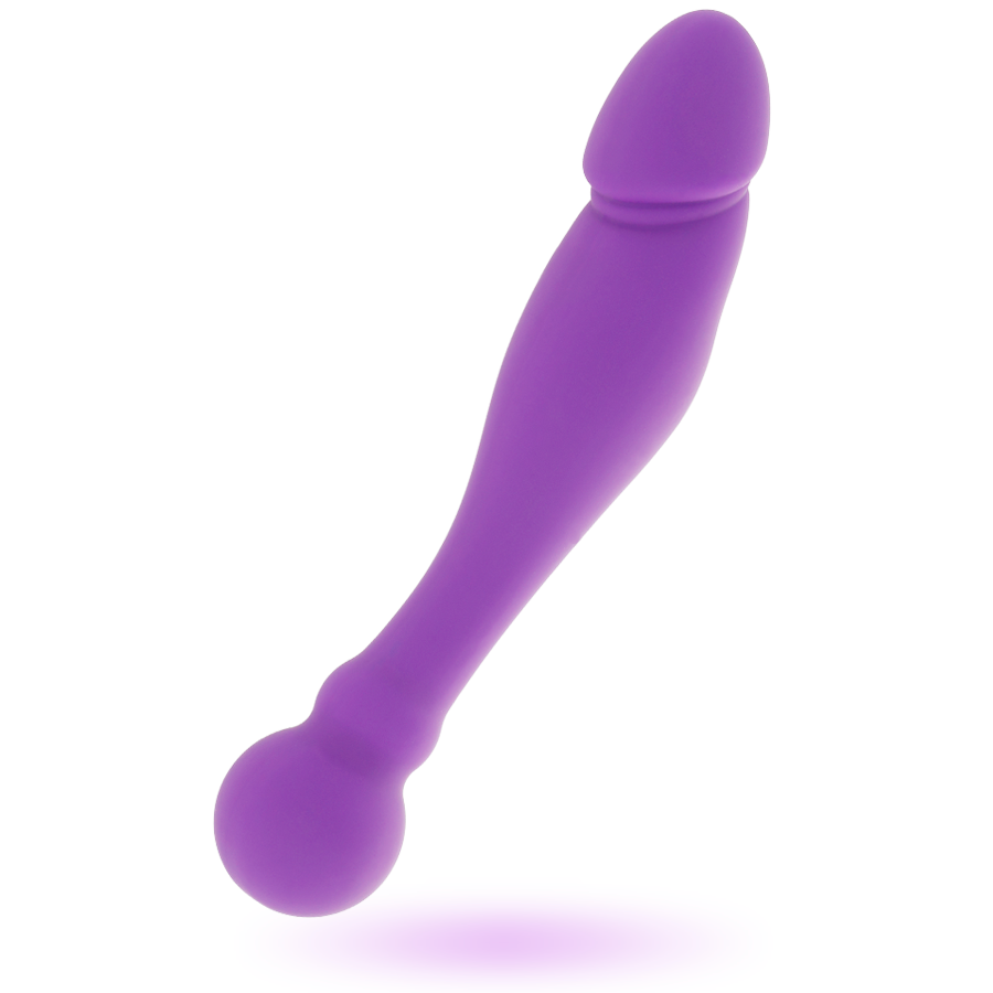 Stimulateur double en silicone doux lilas — Intense High Tech
