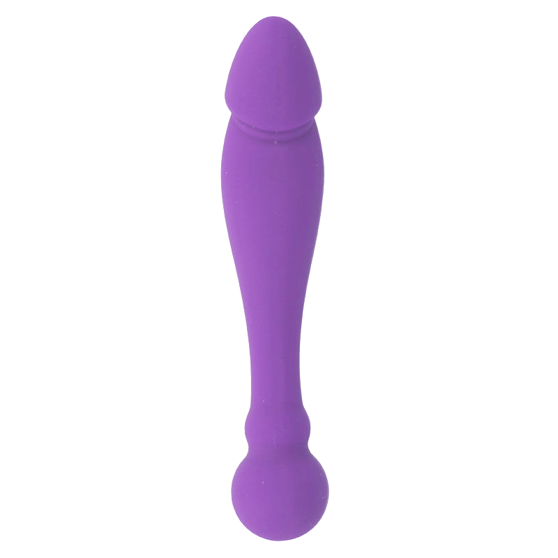 Stimulateur double en silicone doux lilas — Intense High Tech