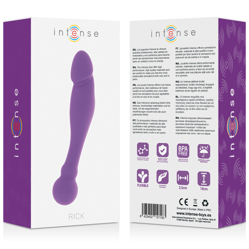 Stimulateur double en silicone doux lilas — Intense High Tech