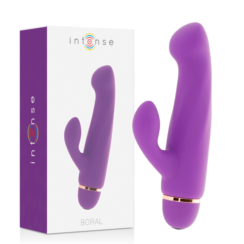 Vibromasseur point G et clitoris 20 vitesses en silicone lilas — INTENSE HIGH TECH