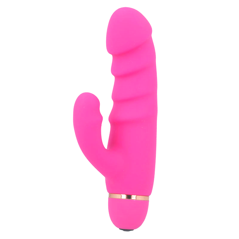 Stimulateur double Crass 20 vitesses silicone rose — INTENSE HIGH TECH