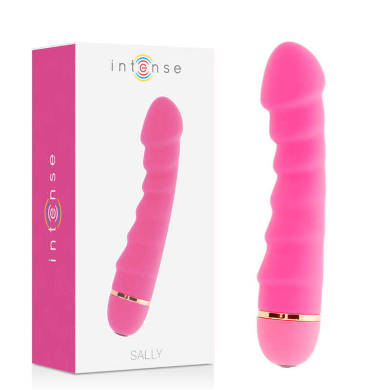 Sally, vibromasseur 20 vitesses en silicone rose — INTENSE HIGH TECH
