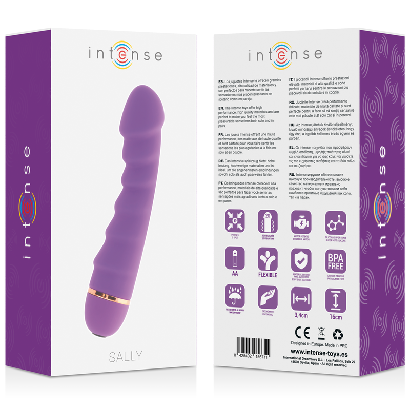 Vibromasseur silencieux courbe G 20 vitesses lilas — INTENSE HIGH TECH