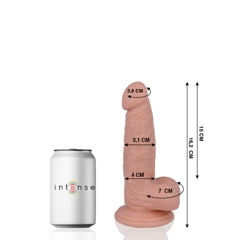 Gode réaliste souple avec ventouse 16.2 cm — MR. INTENSE DILDOS