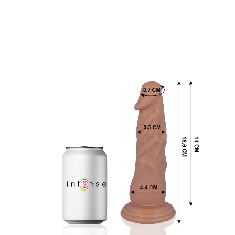Gode réaliste flexible avec ventouse 16,6 cm — MR. INTENSE DILDOS