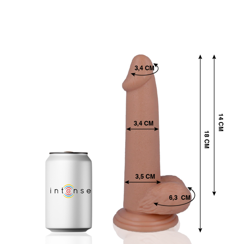 Dildo réaliste 18 cm à ventouse — MR. INTENSE DILDOS