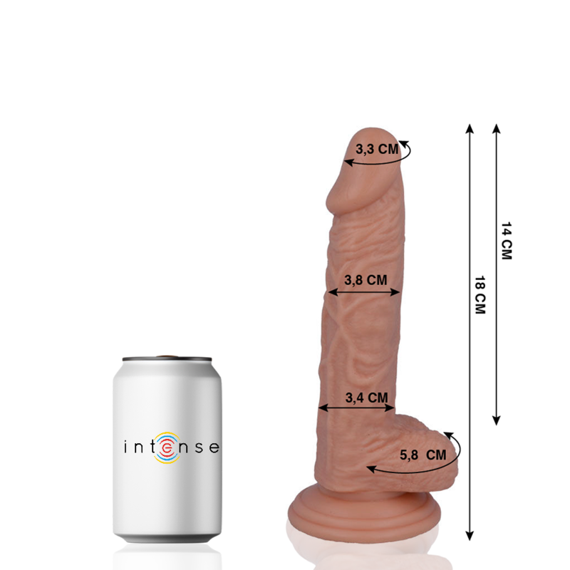 Gode réaliste souple 18 cm — MR. INTENSE