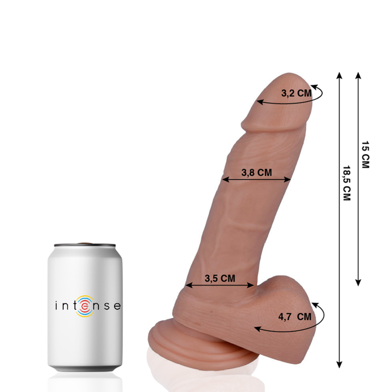 Gode réaliste souple avec ventouse 18,5 cm — MR. INTENSE DILDOS