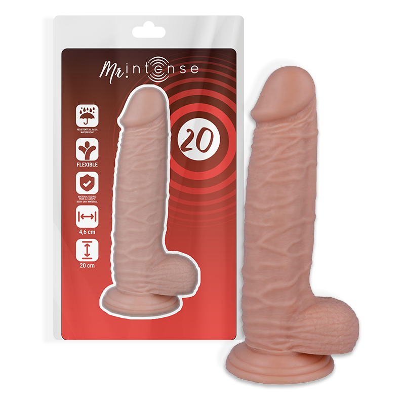 Gode réaliste 20 cm, toucher peau et ventouse — MR. INTENSE DILDOS