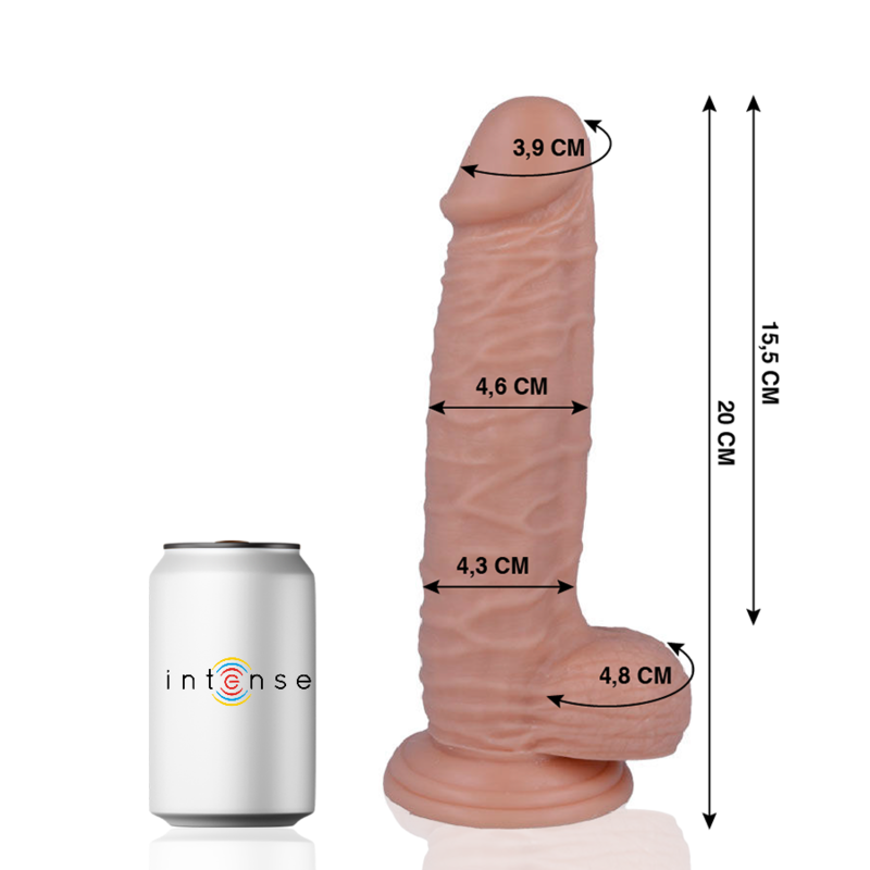 Gode réaliste 20 cm, toucher peau et ventouse — MR. INTENSE DILDOS