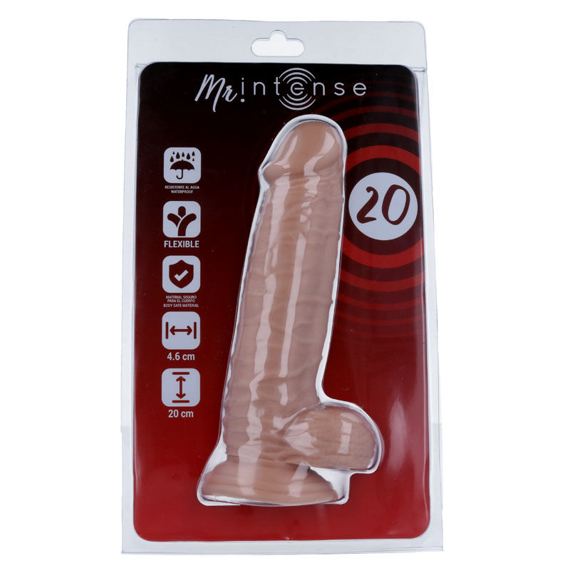 Gode réaliste 20 cm, toucher peau et ventouse — MR. INTENSE DILDOS