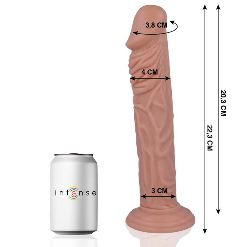 Gode réaliste souple avec ventouse 22.3 cm — MR. INTENSE DILDOS