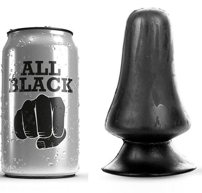 Plug anal noir 12 cm — ALL BLACK