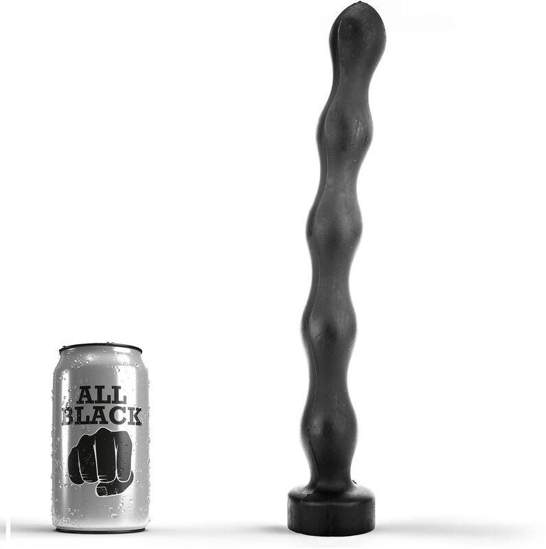 Plug anal progressif à billes 32 cm — ALL BLACK
