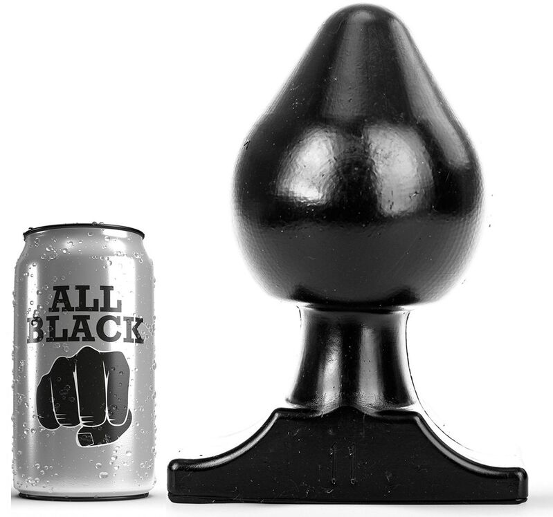 Plug anal progressif noir 19 cm — ALL BLACK