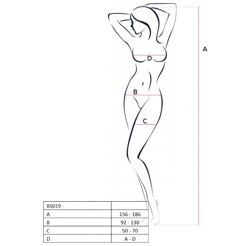 Body en résille blanc avec entrejambe ouvert — PASSION WOMAN BODYSTOCKINGS