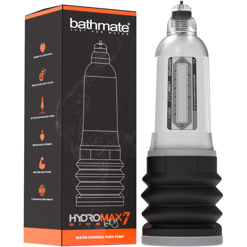 Pompe à vide hydromax large X30 transparent — BATHMATE