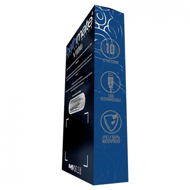 Balle vibrante rechargeable hydrothérapie argent — BATHMATE