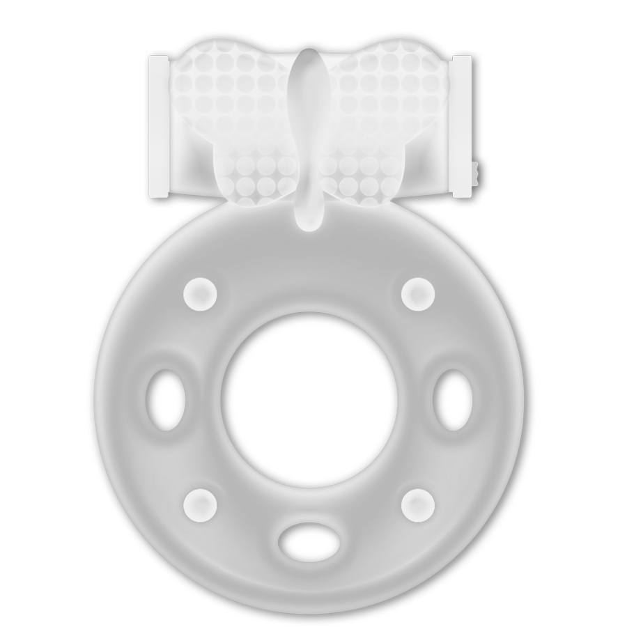 Anneau stimulateur vibrant transparent — CASUAL LOVE