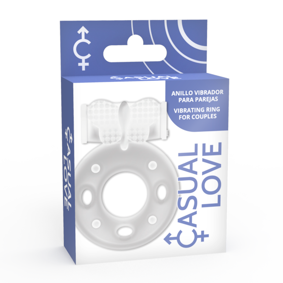 Anneau stimulateur vibrant transparent — CASUAL LOVE
