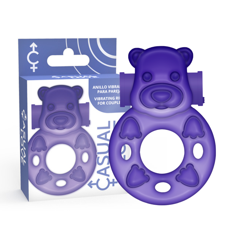 Anneau vibrant lapin lilas — CASUAL LOVE