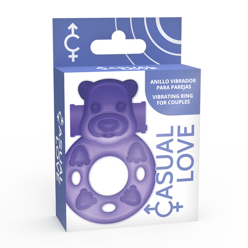 Anneau vibrant lapin lilas — CASUAL LOVE