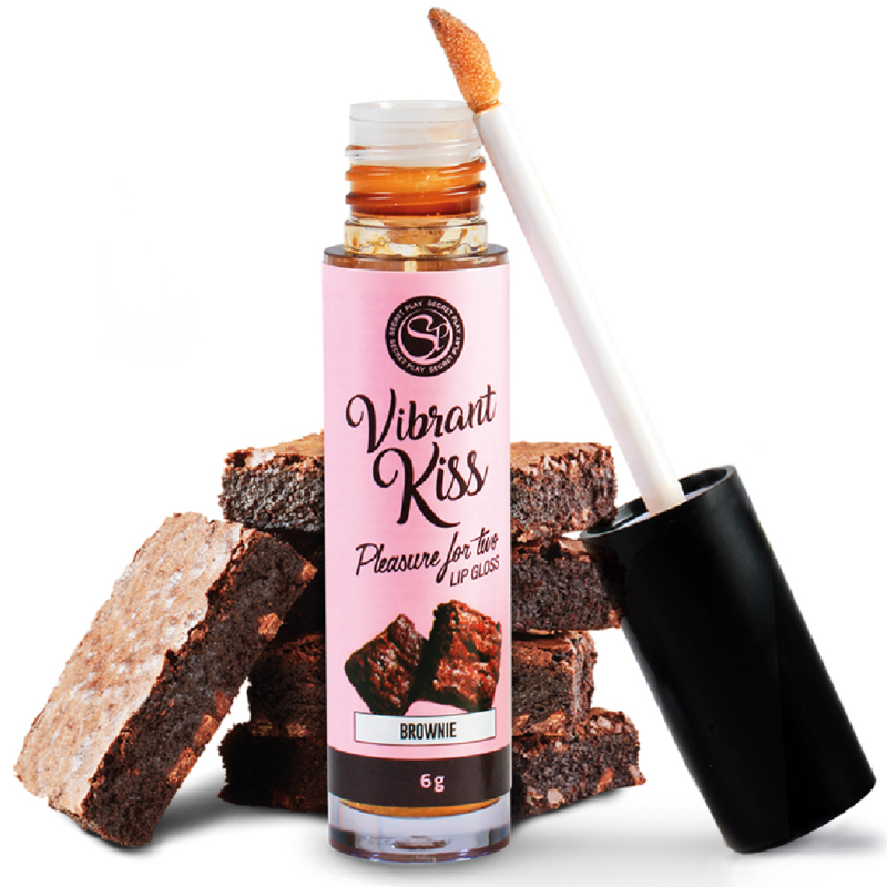 Gloss à lèvres vibrant kiss brownie — SECRETPLAY COSMETIC