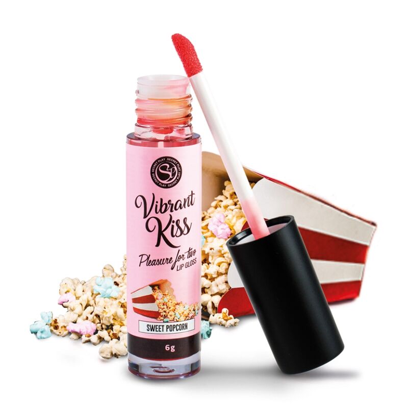 Brillant à lèvres vibrant au goût popcorn sucré — SECRETPLAY COSMETIC