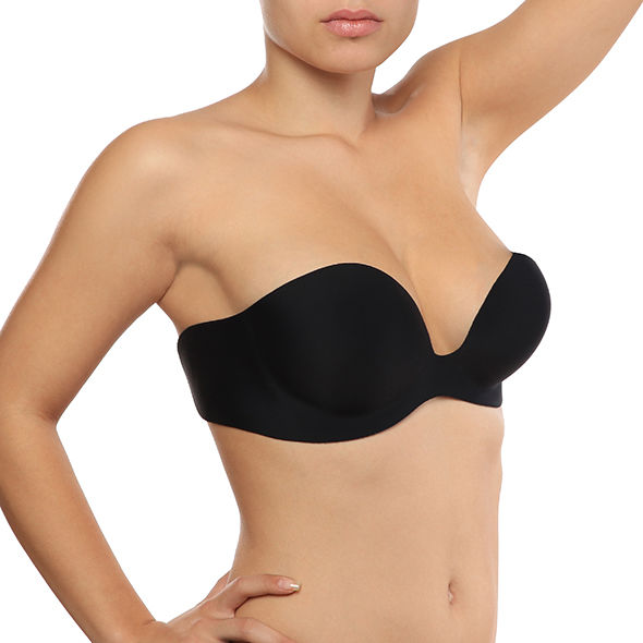 Soutien-gorge adhésif sans bretelles Gala bonnet C noir — BYE BRA - BRAS