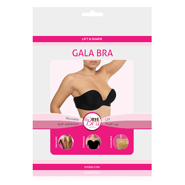 Soutien-gorge adhésif sans bretelles Gala bonnet C noir — BYE BRA - BRAS