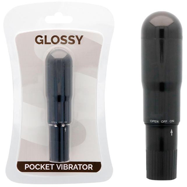 Vibrateur de poche noir vibrant et discret — GLOSSY