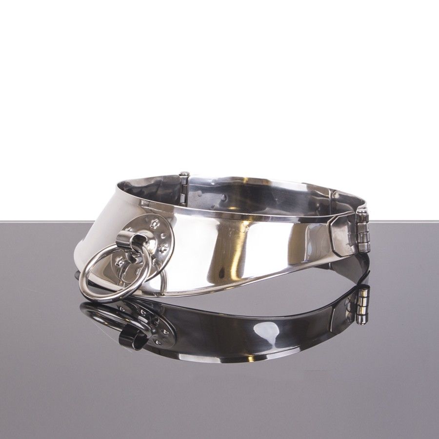 Collier de soumission en acier inoxydable avec anneau — METAL HARD