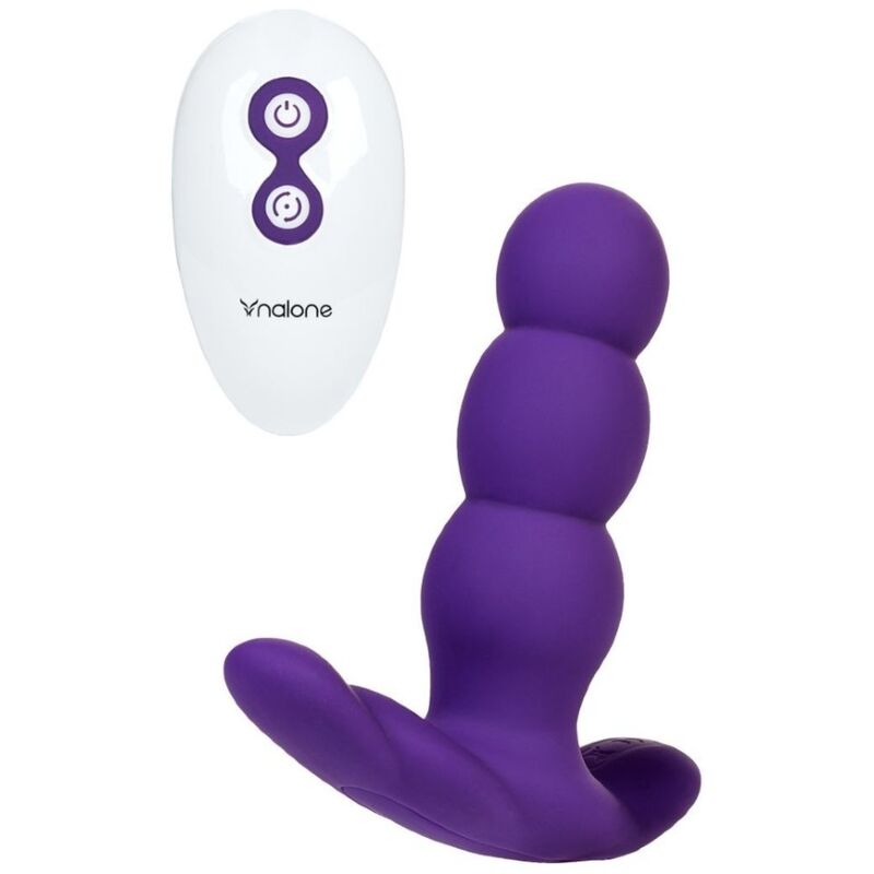 Vibromasseur anal télécommandé perle lilas — NALONE