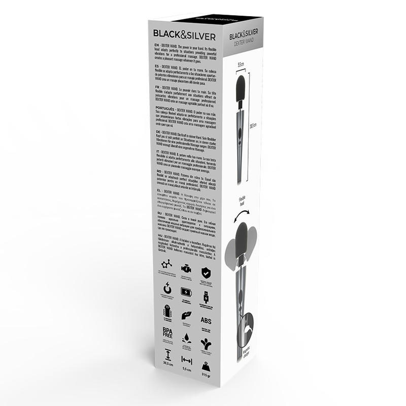Baguette de massage polyvalente Dexter — BLACK&SILVER