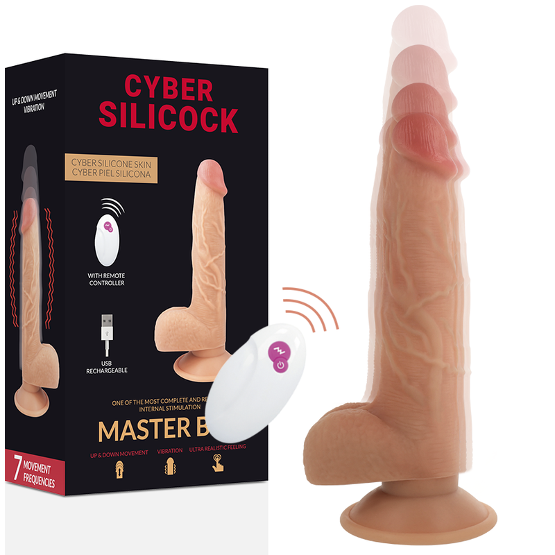 Dildo réaliste vibrant télécommandé — CYBER SILICOCK