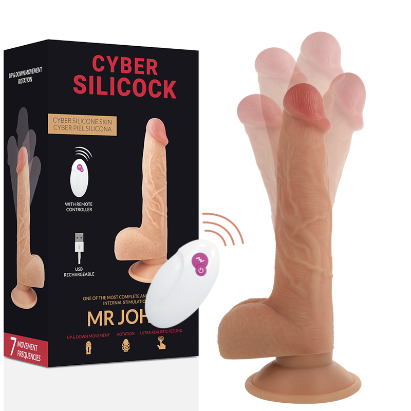 Masturbateur télécommandé Mr John ultra-réaliste — CYBER SILICOCK