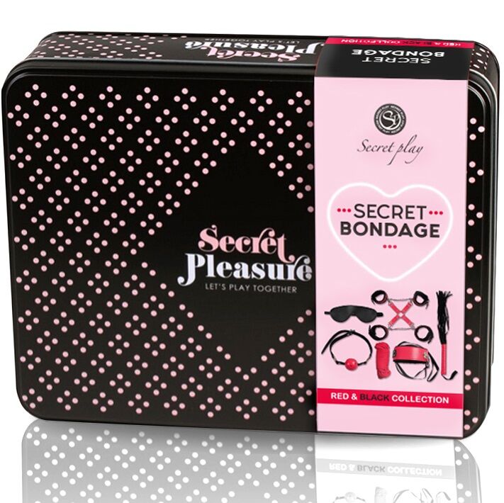 Kit BDSM rouge 6 pièces — SECRETPLAY 100% FETISH