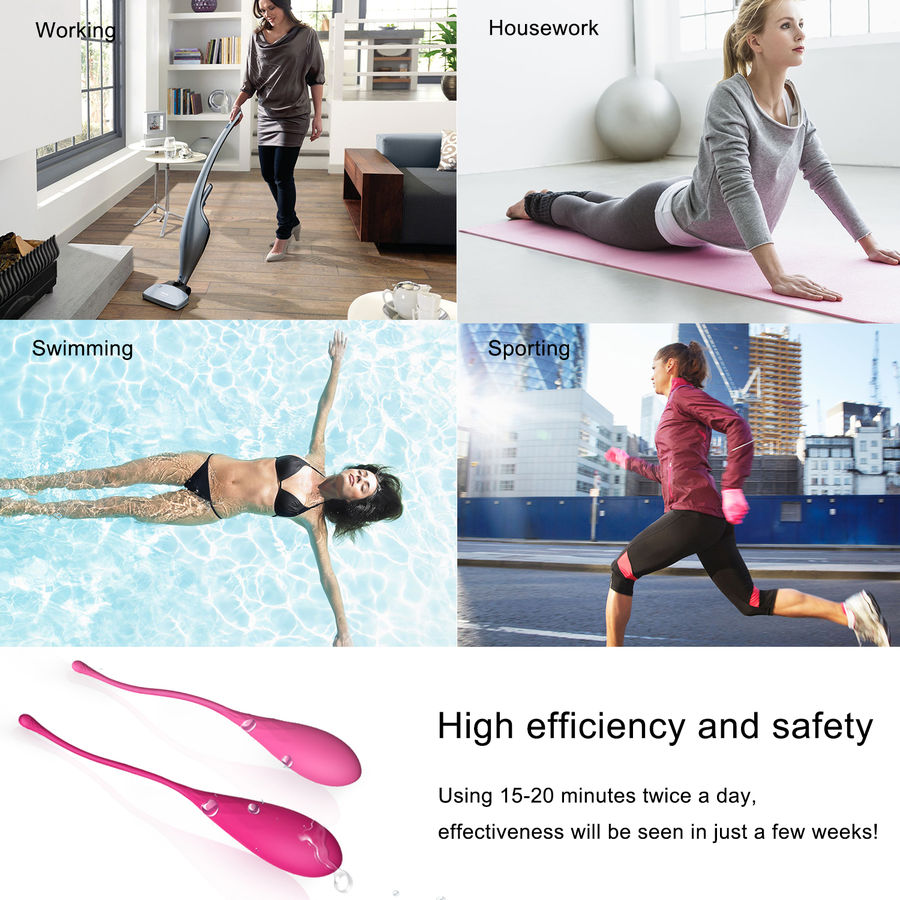 Ensemble d'entraînement musculaire pelvien Kegel Fit 6 pièces — LESLIE