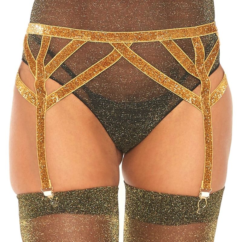 Porte-jarretelles élastique lurex scintillant — LEG AVENUE ACCESSORIES