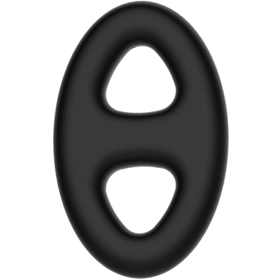 Anneau double ovale en silicone — Crazy Bull