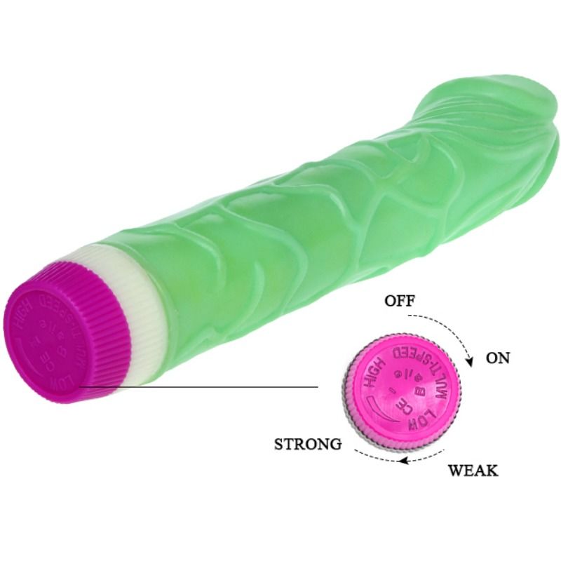 Vibrateur vague de plaisir vert 23 cm — BAILE VIBRATORS