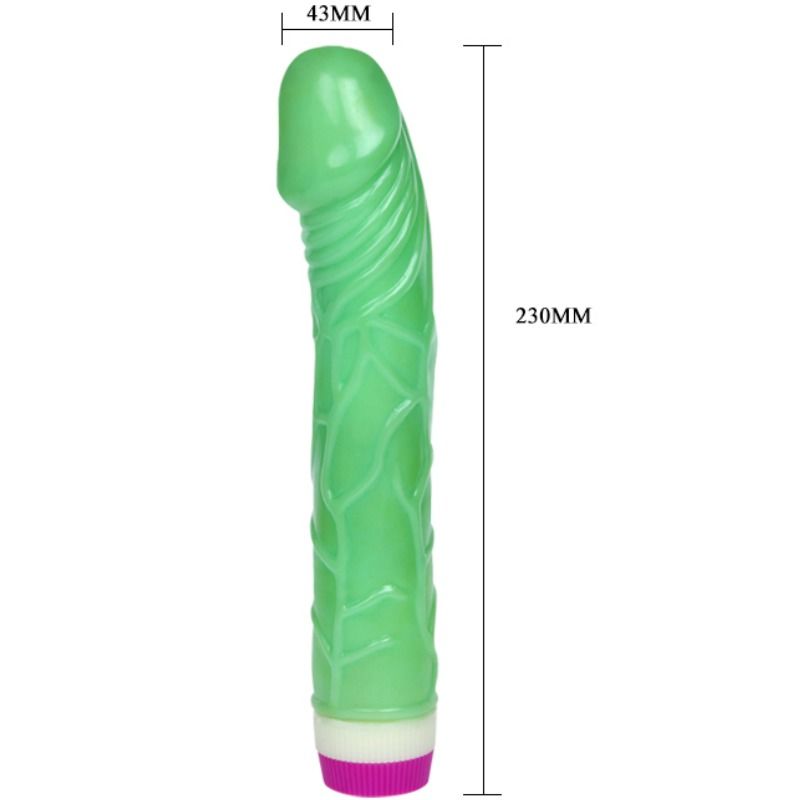 Vibrateur vague de plaisir vert 23 cm — BAILE VIBRATORS