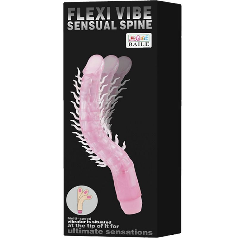 Gode vibrant pliable à colonne sensorielle — BAILE