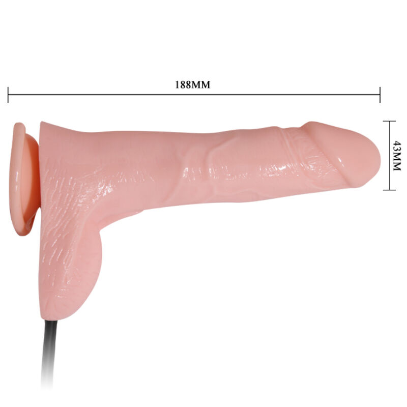 Godemichet réaliste gonflable à ventouse — BAILE DILDOS