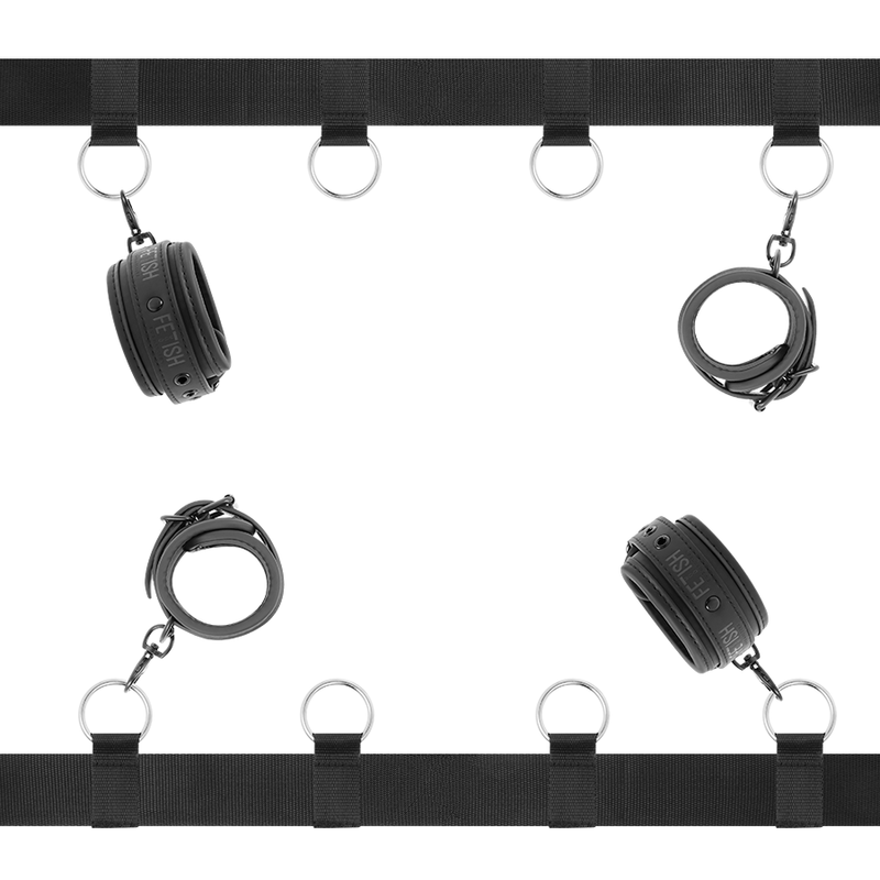 Ensemble de liens de lit de luxe avec doublure en néoprène — FETISH SUBMISSIVE BONDAGE