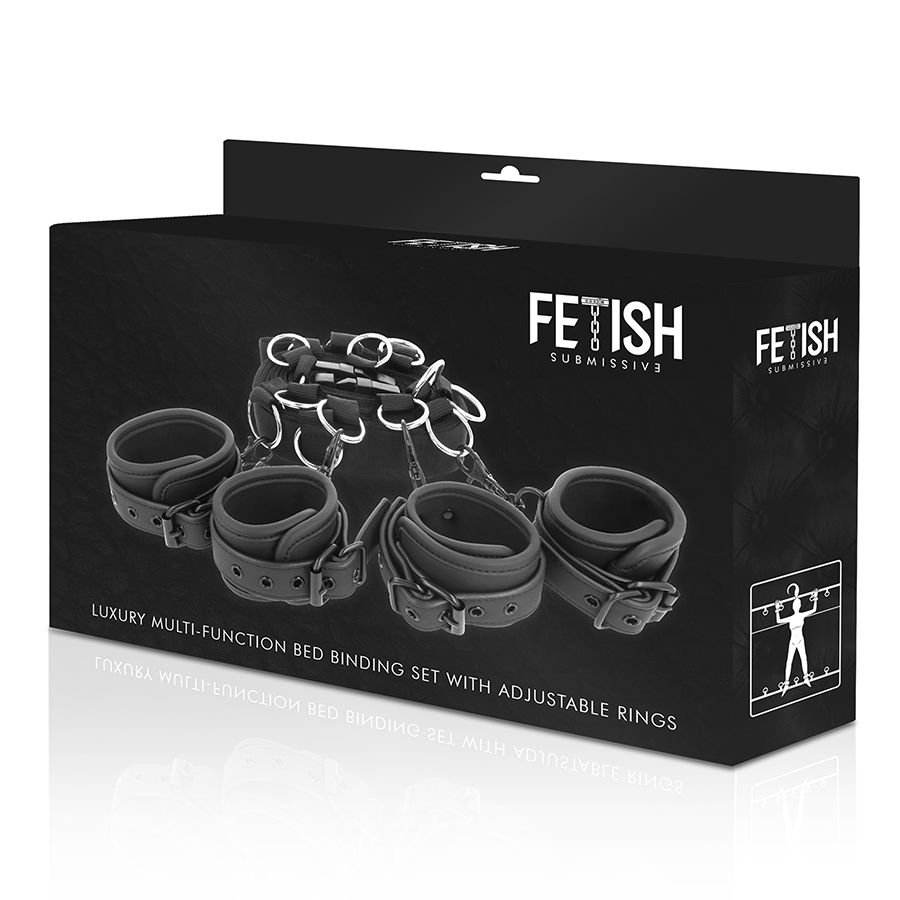 Ensemble de liens de lit de luxe avec doublure en néoprène — FETISH SUBMISSIVE BONDAGE