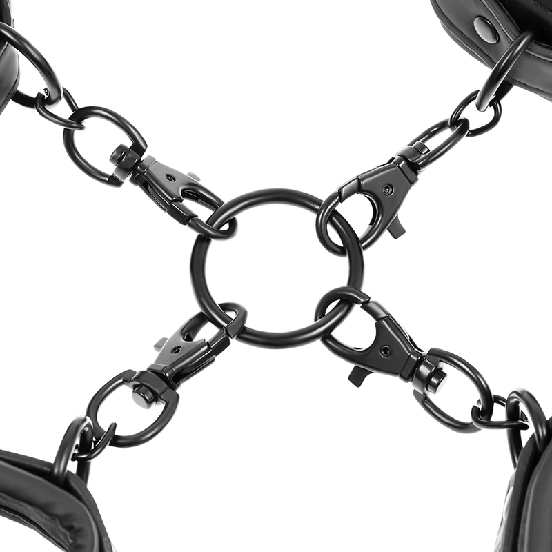 Ensemble de menottes mains et chevilles avec doublure néoprène — FETISH SUBMISSIVE BONDAGE