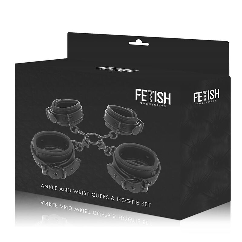 Ensemble de menottes mains et chevilles avec doublure néoprène — FETISH SUBMISSIVE BONDAGE