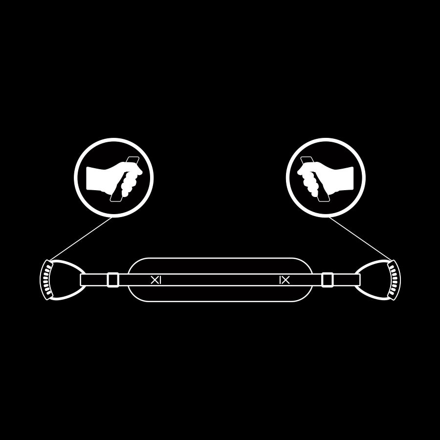 Harnais de soumission style chien doublé néoprène — FETISH SUBMISSIVE BONDAGE