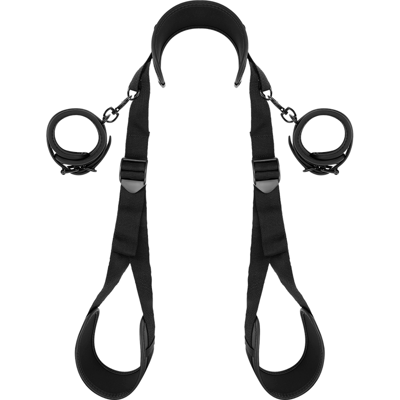 Ensemble de contrainte jambes ouvertes avec menottes double — FETISH SUBMISSIVE BONDAGE